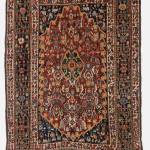 End XIX century persian Qashqai' cm 218x146 never repaired. Top condition. Wool on wool with stunning colors