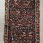 1880 kilim fragment probably from turkmen beshir tribe. very interesting piece with beautiful colors