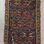 1880 kilim fragment probably from turkmen beshir tribe. very interesting piece with beautiful colors